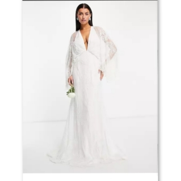 asos edition sequin kimono sleeve wedding dress It's my Birthday! Officially 29 Dress: @asos EDITION Ciara sequin kimono sleeve wedding dress